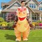 GOOSH Inflatable Ride on Dinosaur Orange Halloween Costume for Kids and Adults